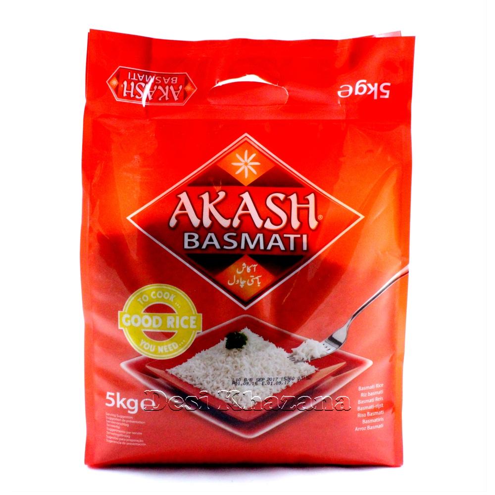 Akash Basmati Rice 5 Kg - Desi Khazana