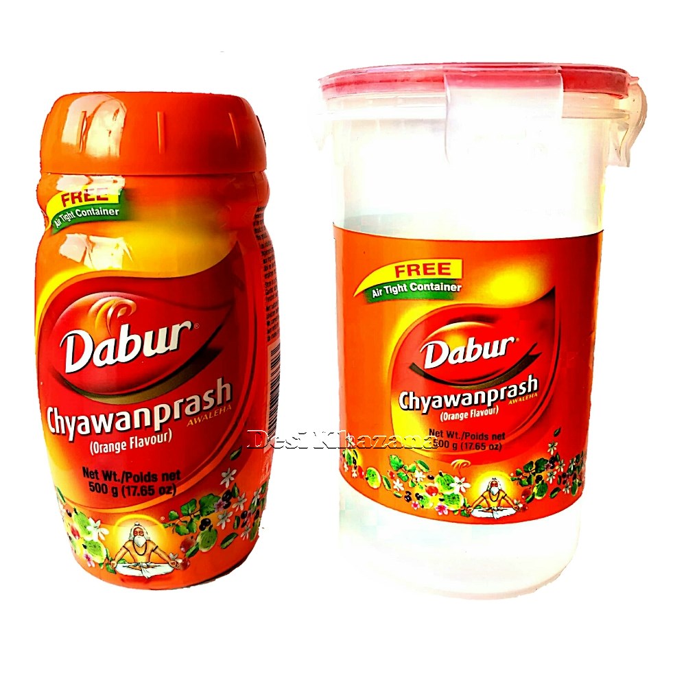 Dabur Chyawanprash ORANGE Flavour 500 gm - Desi Khazana