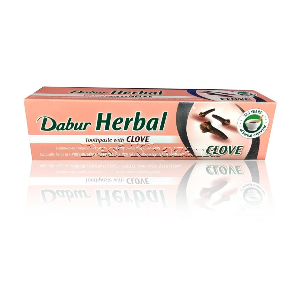 Dabur Herbal Clove toothpaste - Desi Khazana
