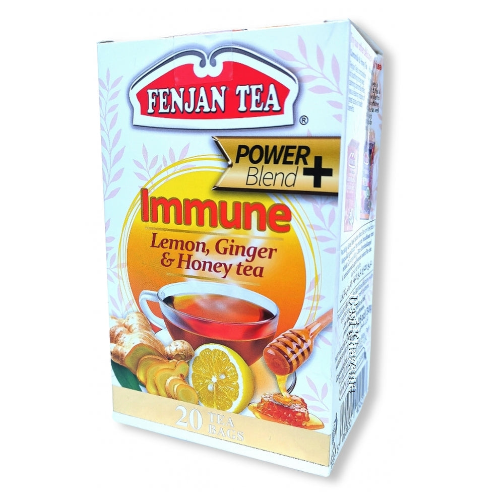 Fenjan Power Blend Immune Lemon Ginger & Honey Tea 