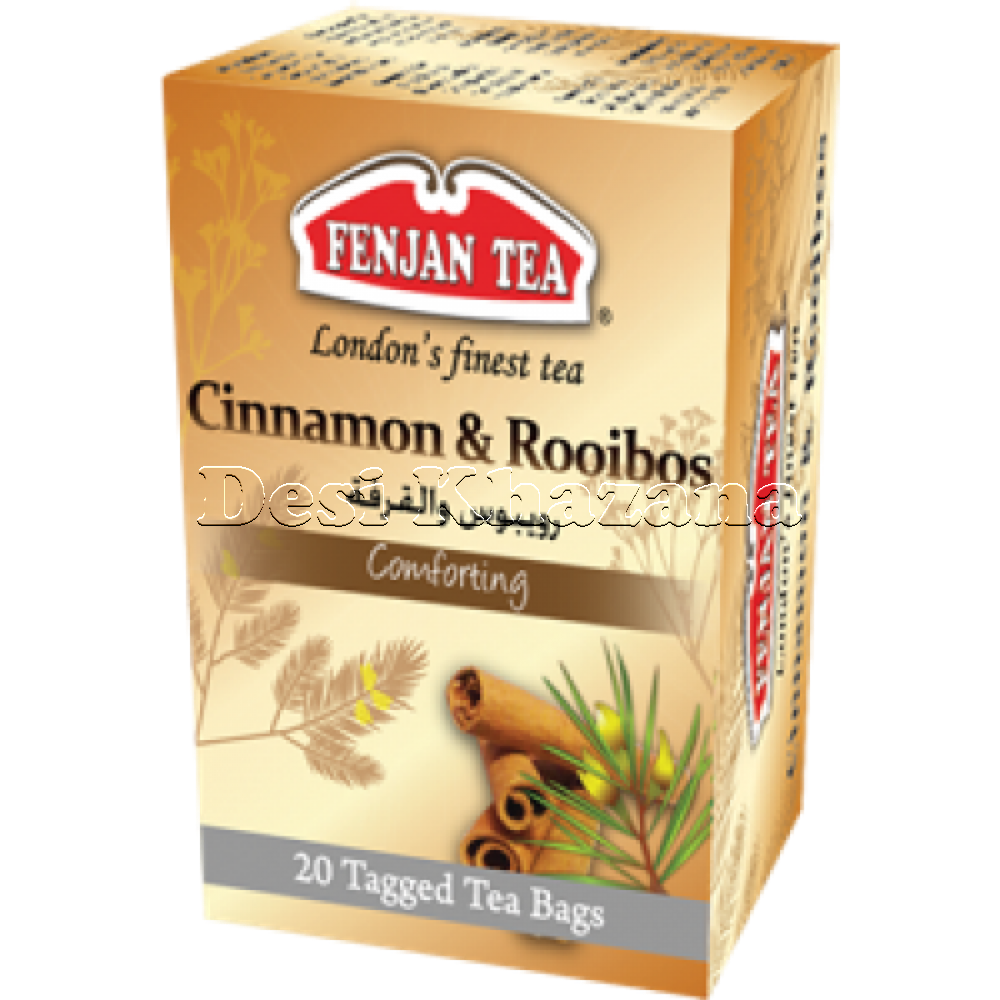 Fenjan Cinnamon Rooibos Tea Bags - Desi Khazana