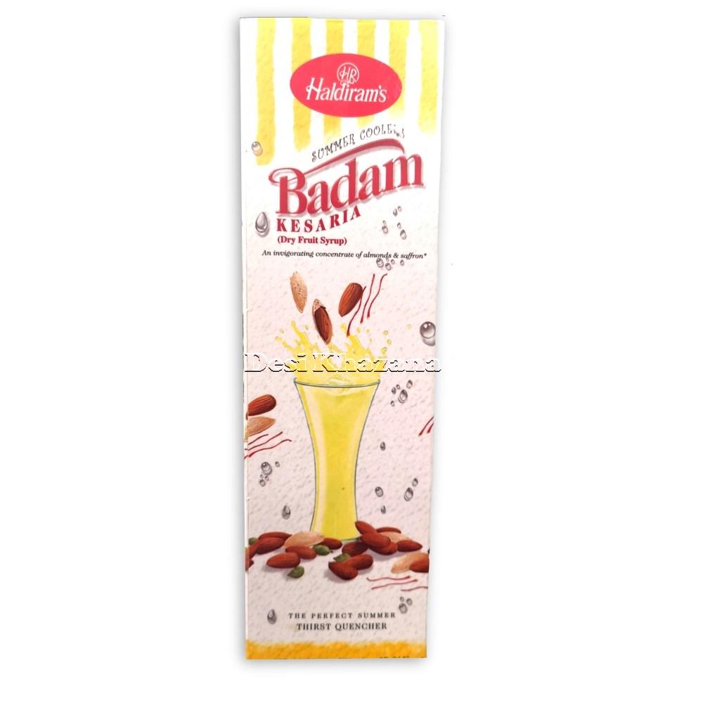 Haldiram's Badam Kesaria Syrup 750 ml - Desi Khazana