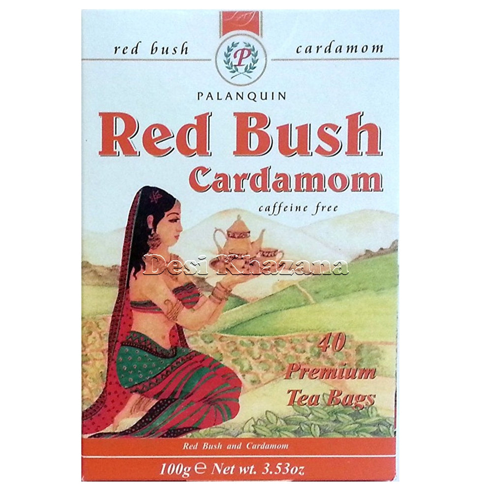 Palanquin Red Bush Cardamom Tea Bags - Desi Khazana