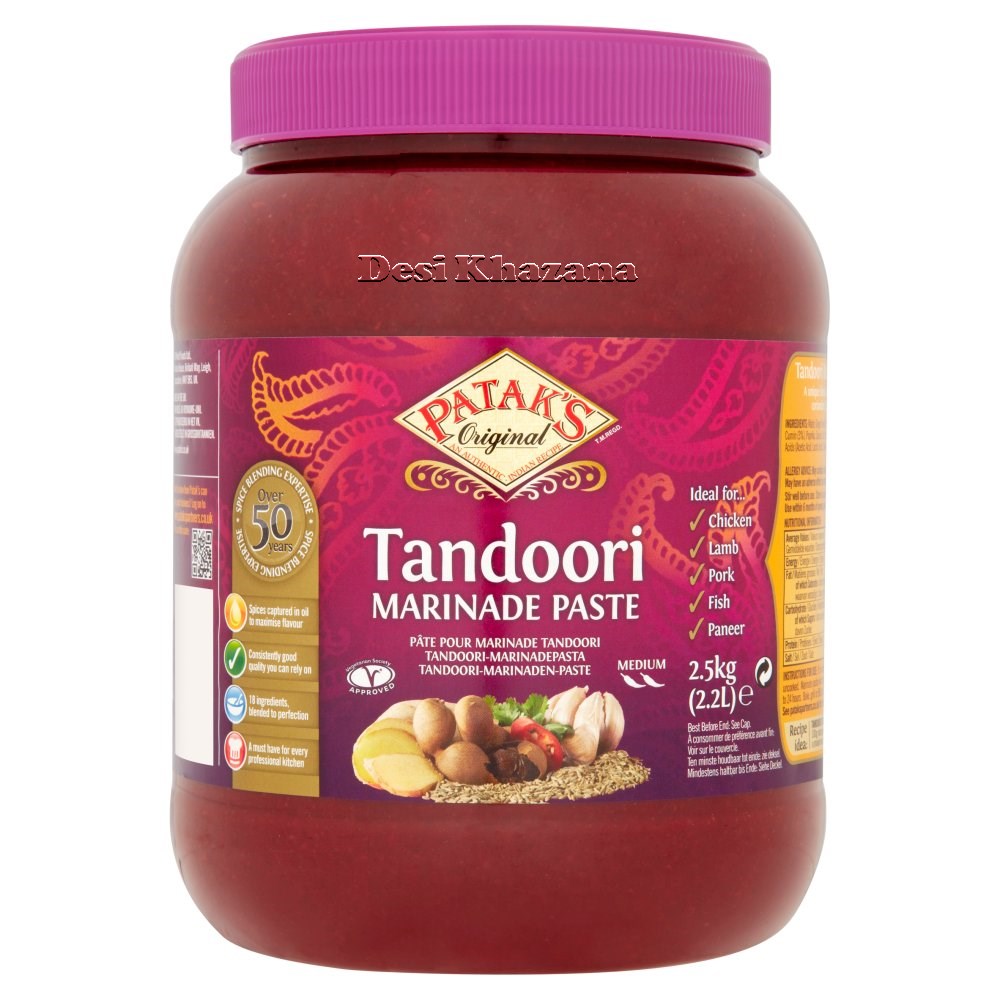 Patak's Original Tandoori Marinade Paste 2.5kg Desi Khazana