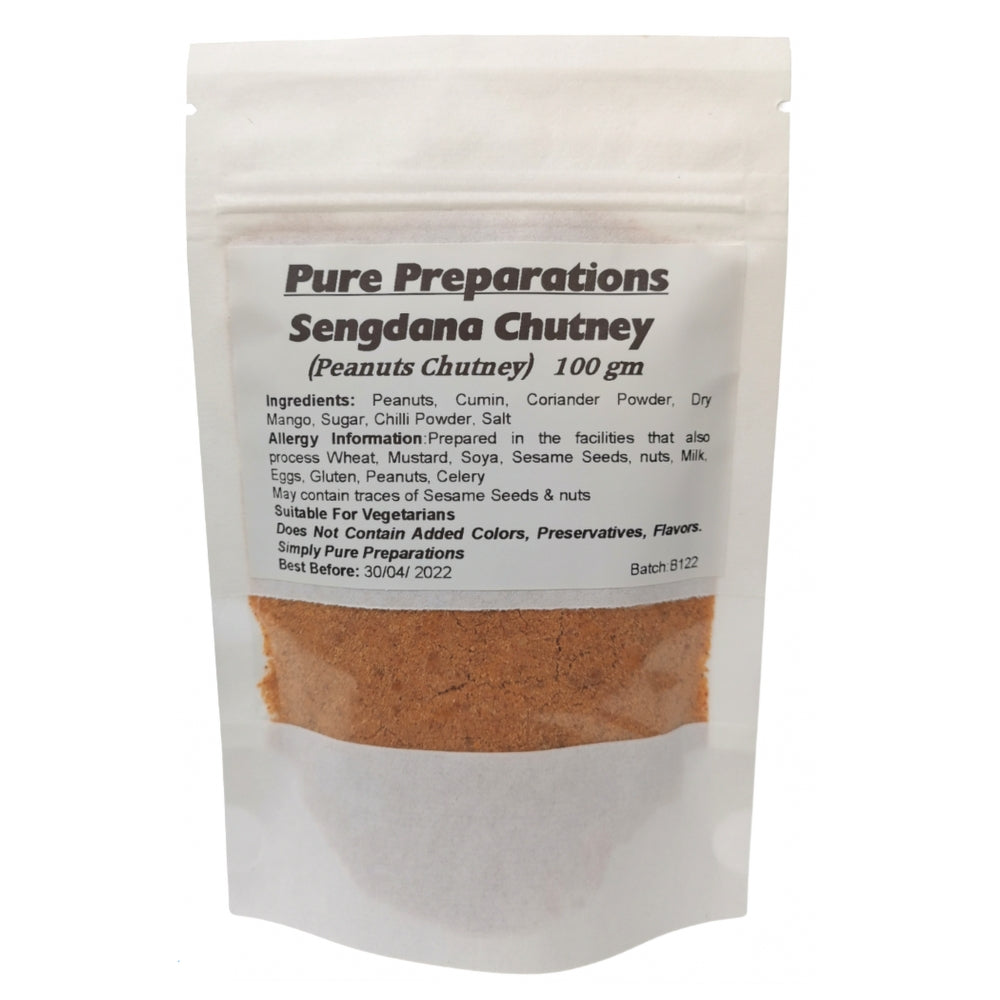 Pure Preparations Sengdana Chutney / Peanuts Chutney / Groundnut Chutney