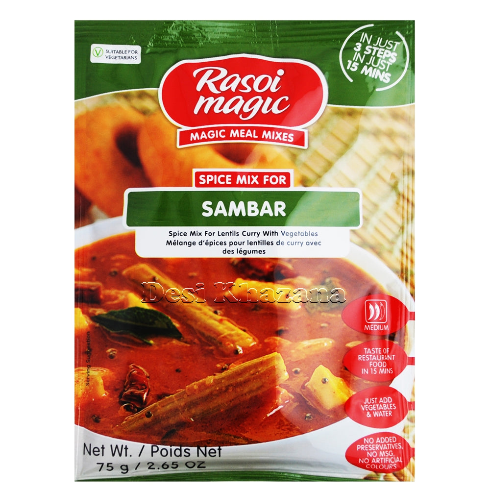Rasoi Magic Sambar Spice Mix - Desi Khazana
