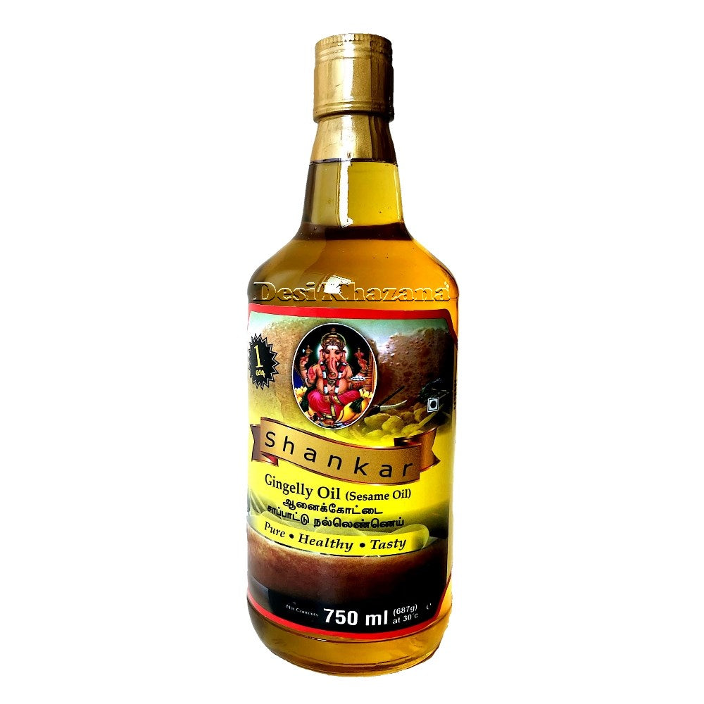 Shankar Gingelly Oil (Sesame Oil) 750 ml - Desi Khazana