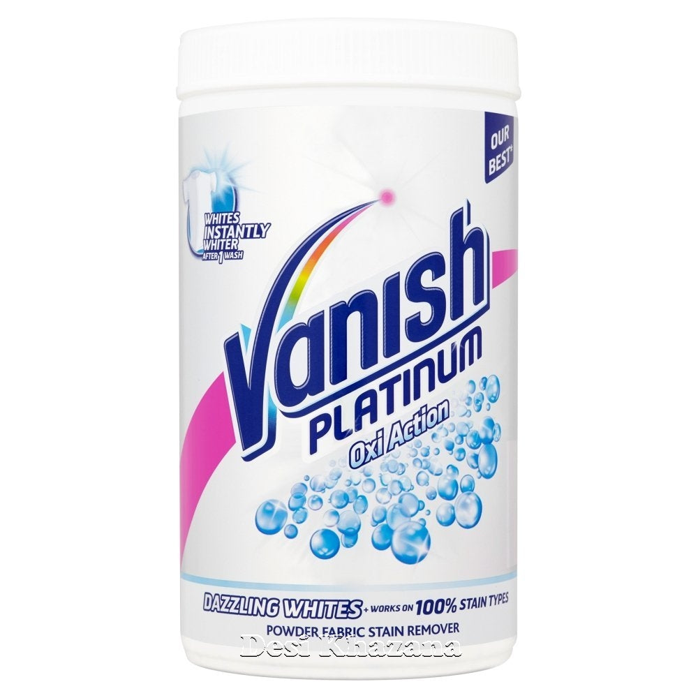 Vanish Platinum Stain Removing Powder For Whites 1.41 Kg - Desi Khazana