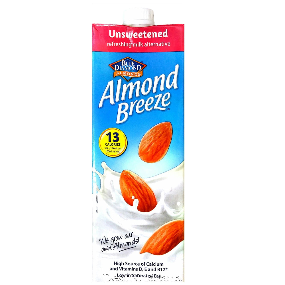 Blue Diamond Almond Breeze Unsweetened Milk 1 L - Desi Khazana