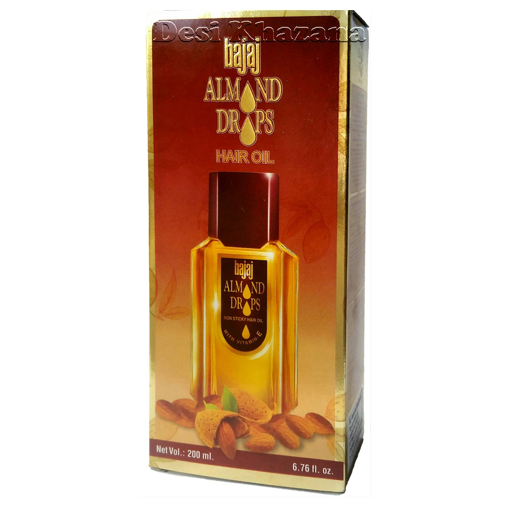 Bajaj Almond Drops Hair Oil 200 ml - Desi Khazana