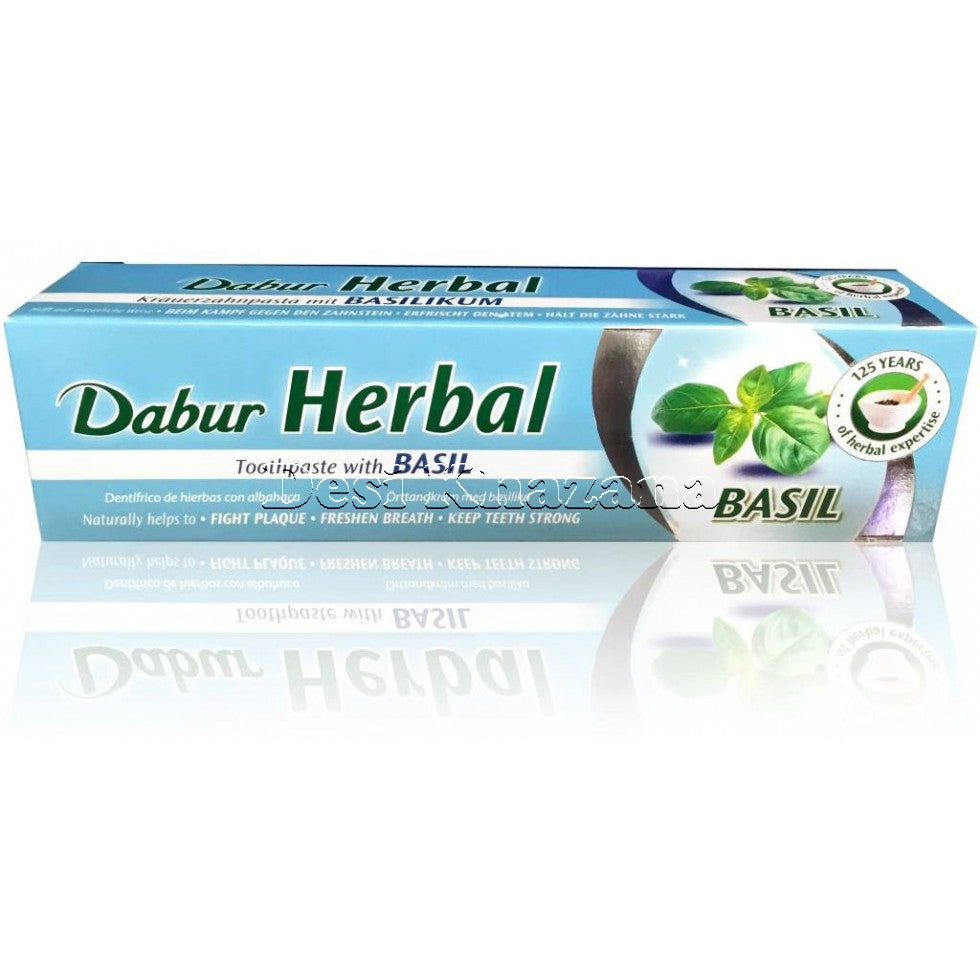 Dabur Herbal Basil toothpaste - Desi Khazana