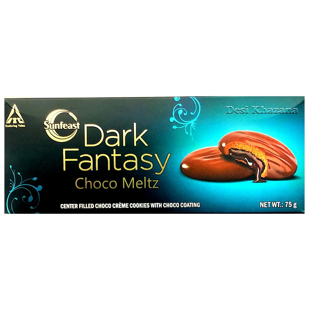 Sunfest Dark Fantasy Choco Meltz Cookies 75 gm - Desi Khazana