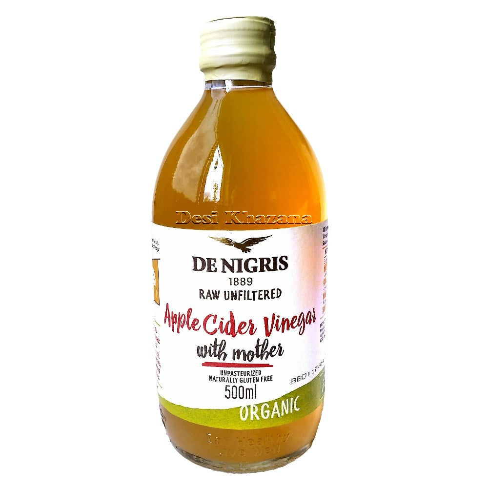 De Nigris Organic Apple Cider Vinegar 500 ml - Desi Khazana