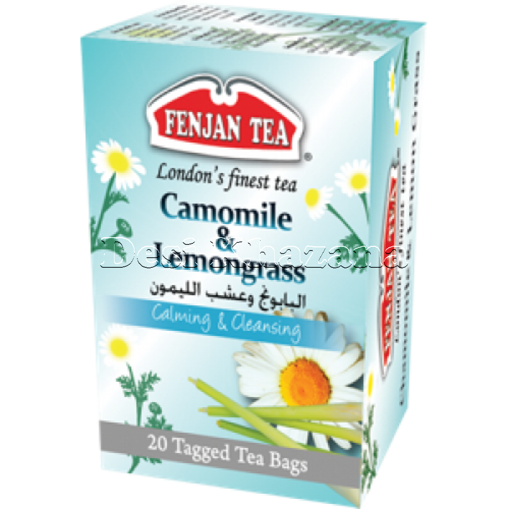 Fenjan Camomile Lemongrass Tea Bags - Desi Khazana