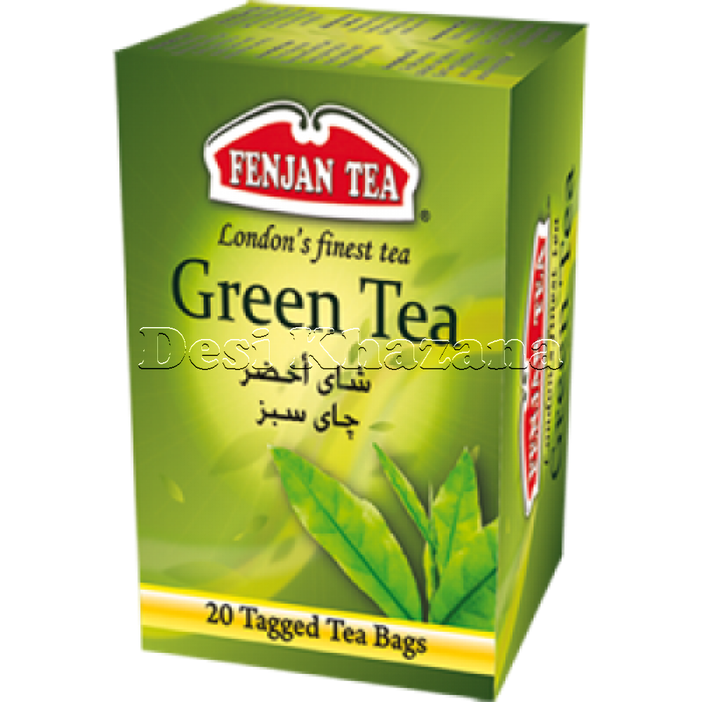 Fenjan Green Tea Bags - Desi Khazana