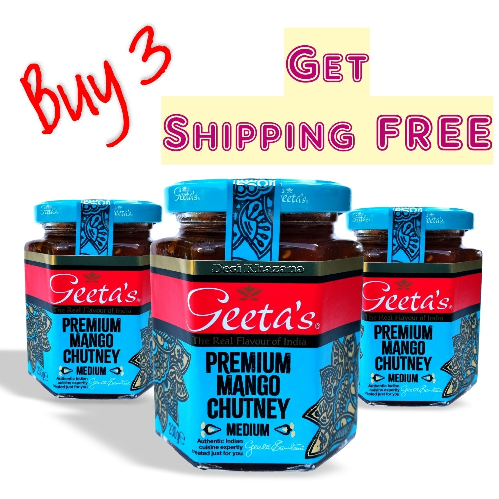 Geeta's Premium Mango Chutney Free shipping Desi Khazana