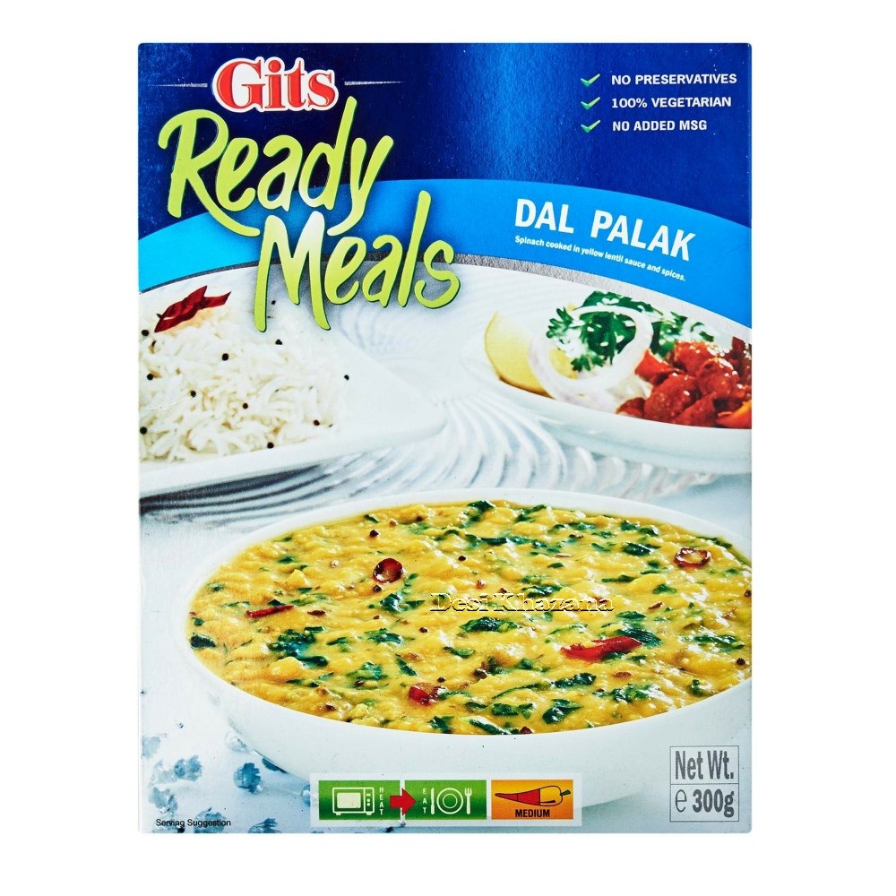 Gits Dal Palak Ready To Eat Desi Khazana