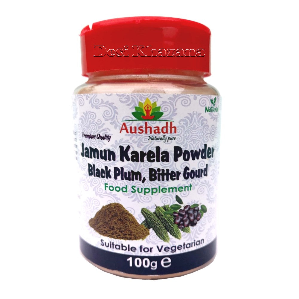 Jamun Karela Powder 100 gm - Desi Khazana