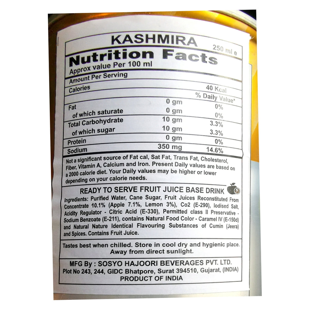 Hajoori Kashmira Masala Jeera 250 ml Desi Khazana