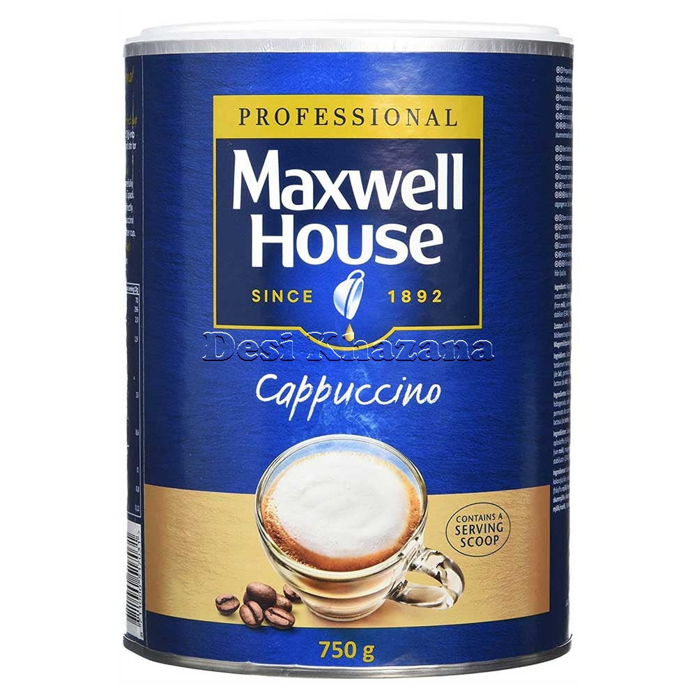 Maxwell House Cappuccino 750 gm - Desi Khazana