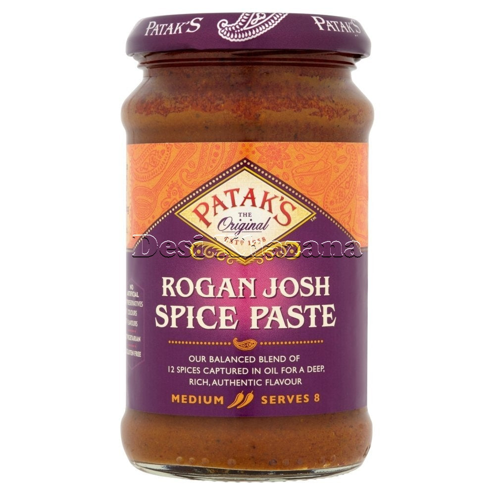 Patak's Rogan Josh Spice Paste - Desi Khazana