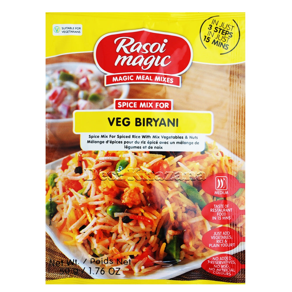 Rasoi Magic Veg Biryani Spice Mix - Desi Khazana