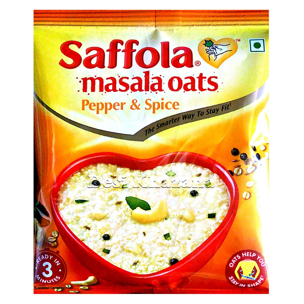 Saffola Masala Oats (Pepper & Spice) - Desi Khazana