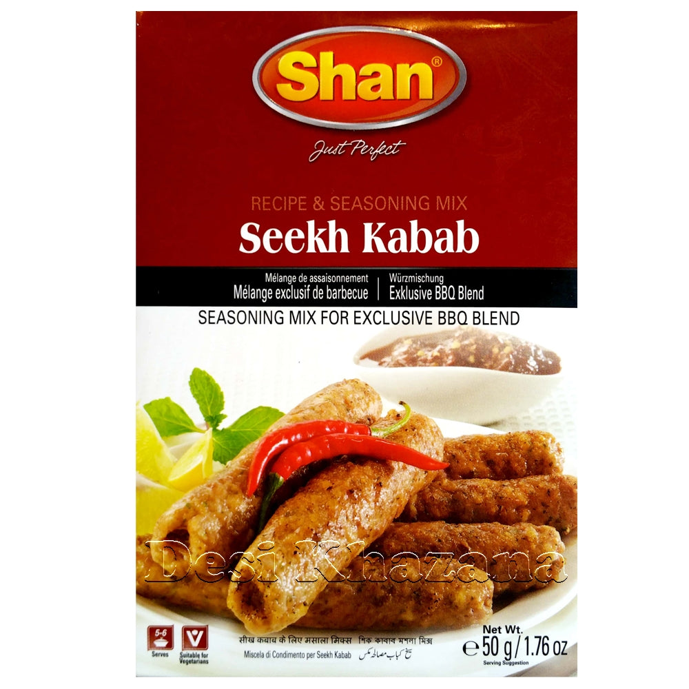SHAN Seekh Kabab BBQ Mix - Desi Khazana