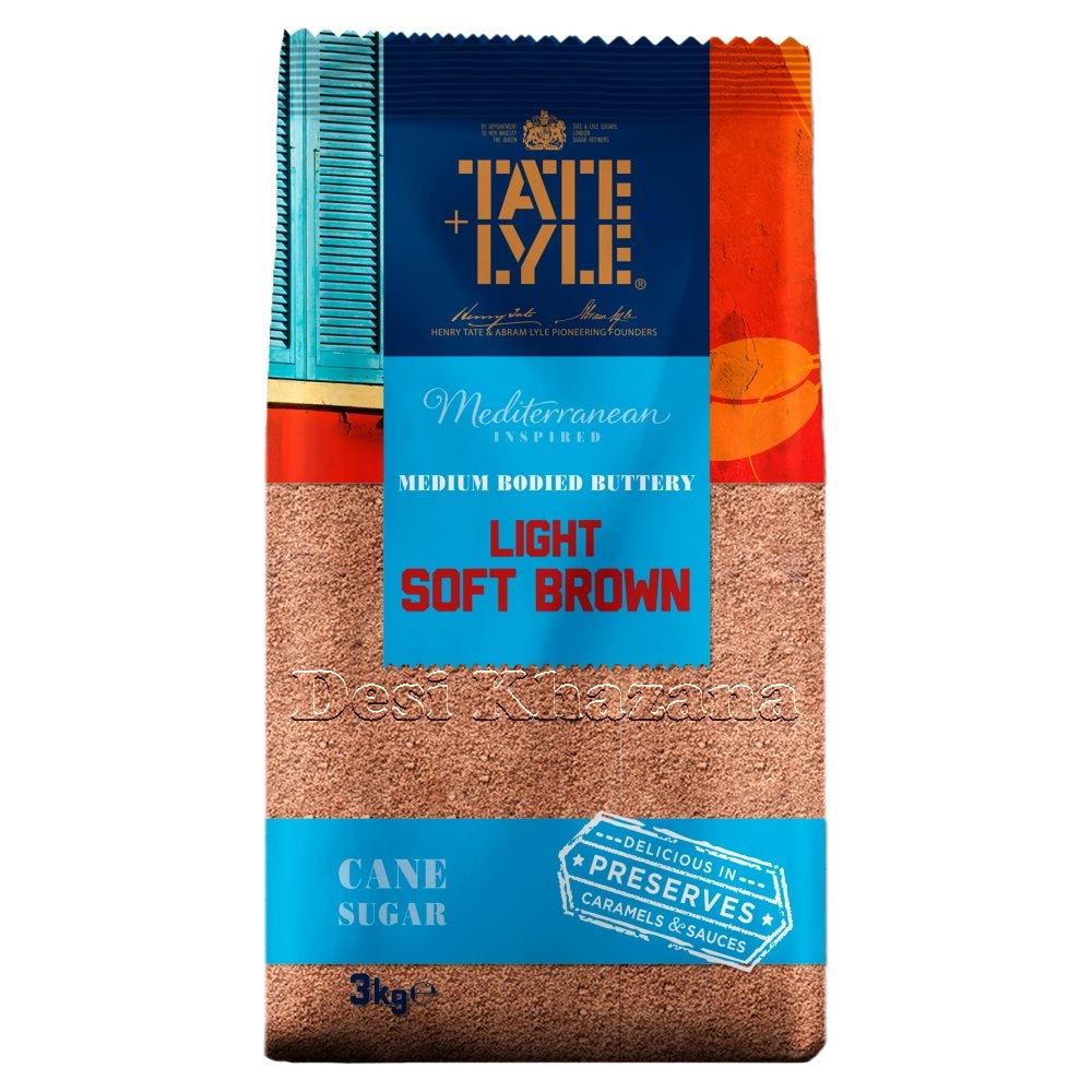 Tate & Lyle Light Soft Brown Sugar 3 Kg - Desi Khazana