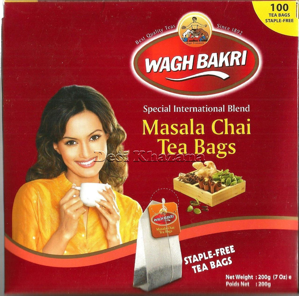 Wagh Bakri Masala Tea Bags - Desi Khazana